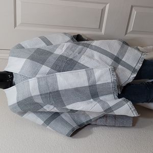 Francesca's Plaid Poncho